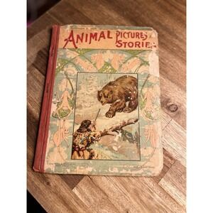 Antique Animal Picture and Stories Graham & Matlack Shooting a Bear Cover Illust
